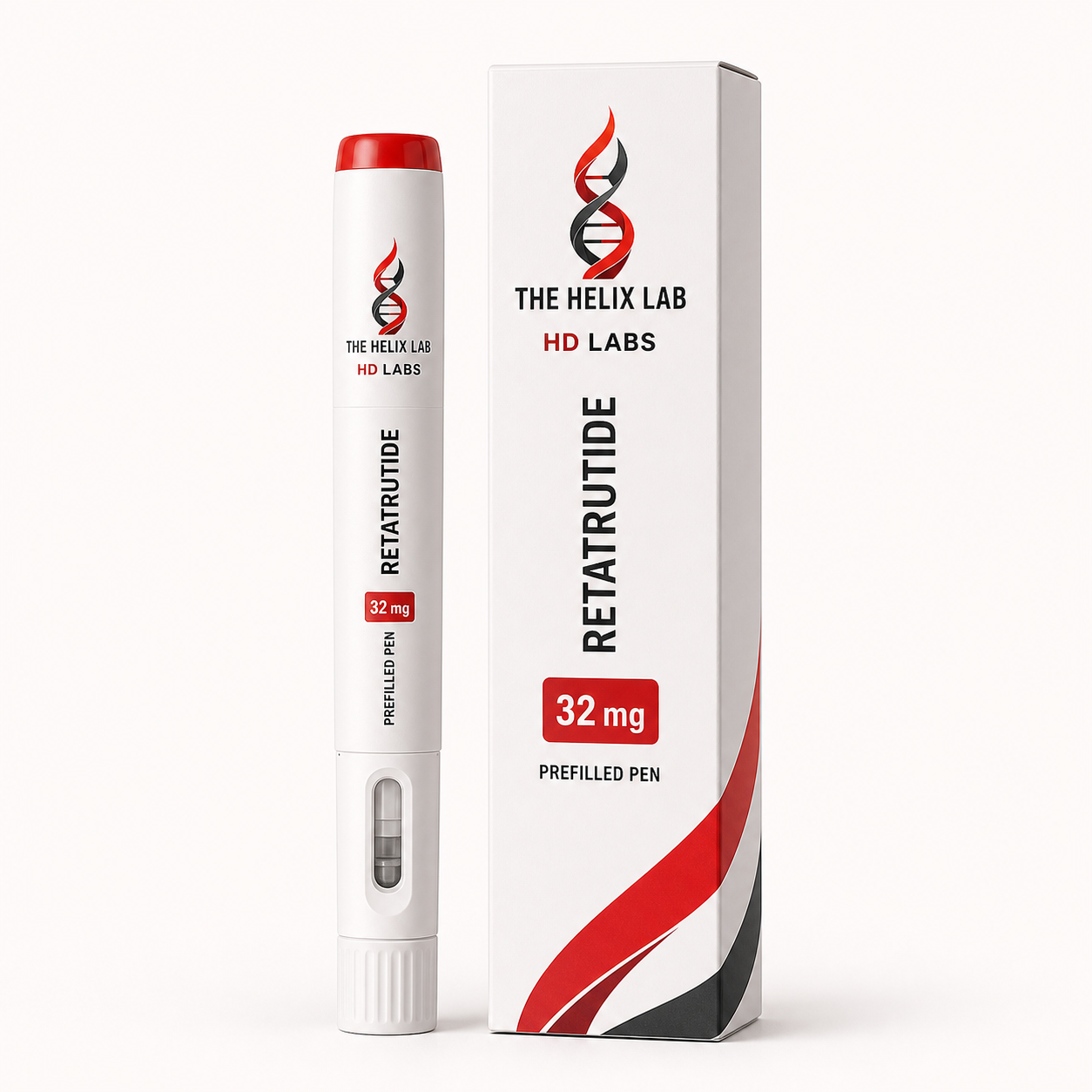HD Labs Retatrutide 32 mg Pen prefilled pen and carton