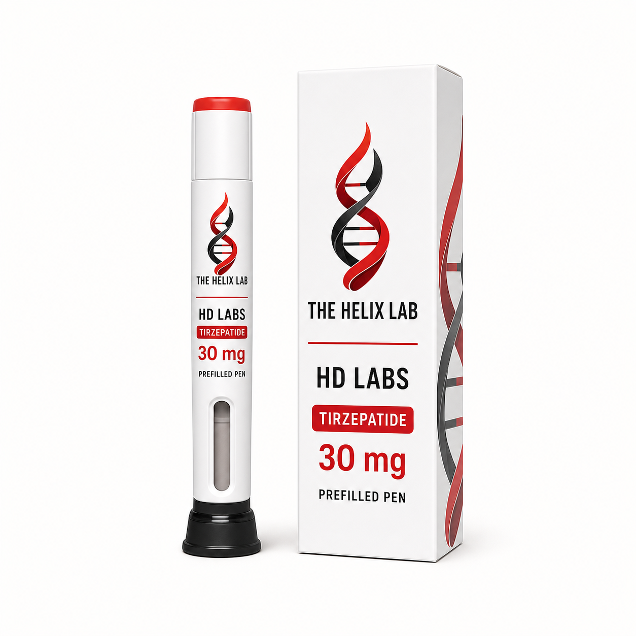 HD Labs Tirzepatide 30 mg Pen prefilled pen and carton