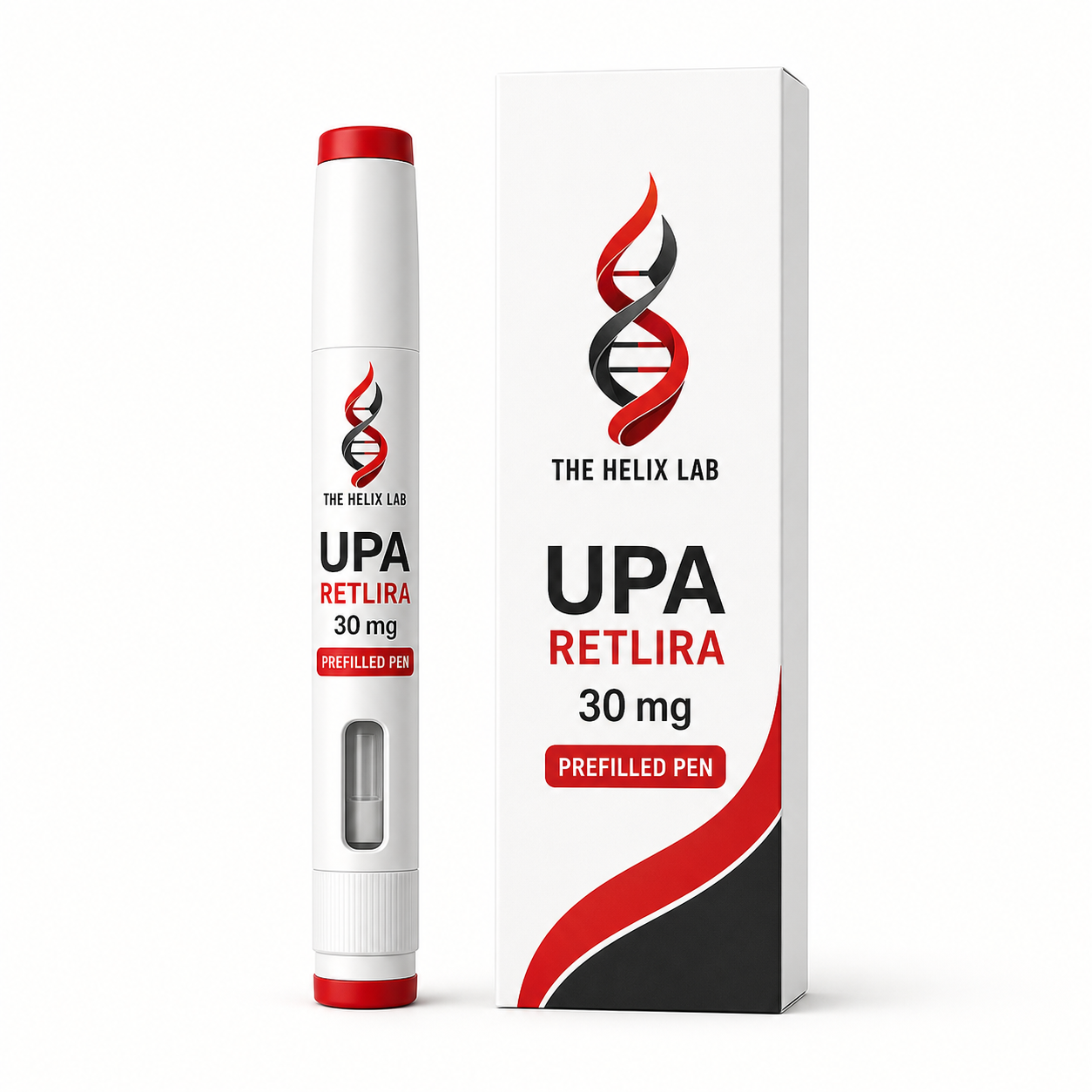 UPA Retlira 30 mg Pen prefilled pen and carton
